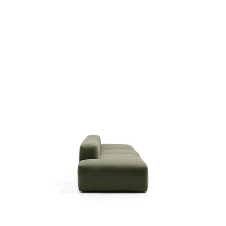 4-Sitzer-Sofa Blok in moosgrüner Chenille, 380 cm, FSC Mix Credit von Kave Home – Bild 4