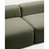 4-Sitzer-Sofa Blok in moosgrüner Chenille, 380 cm, FSC Mix Credit von Kave Home – Bild 6