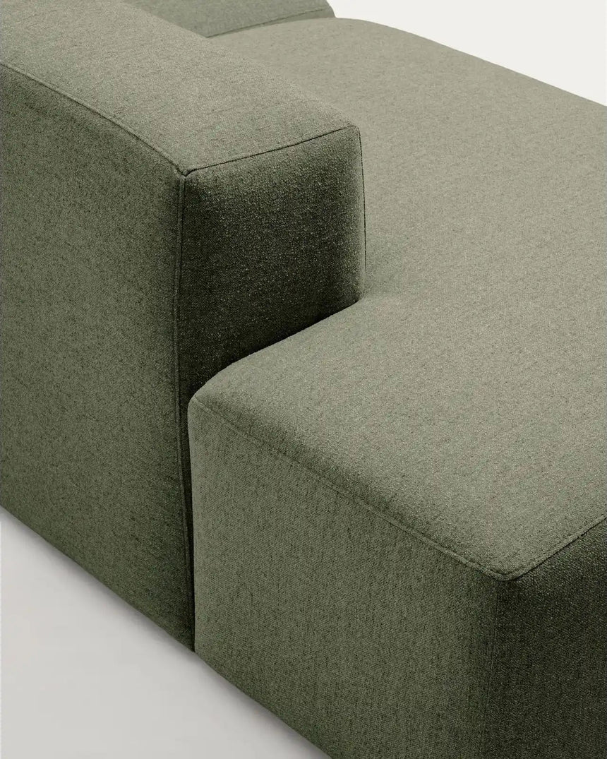 4-Sitzer-Sofa Blok in moosgrüner Chenille, 380 cm, FSC Mix Credit von Kave Home – Bild 7