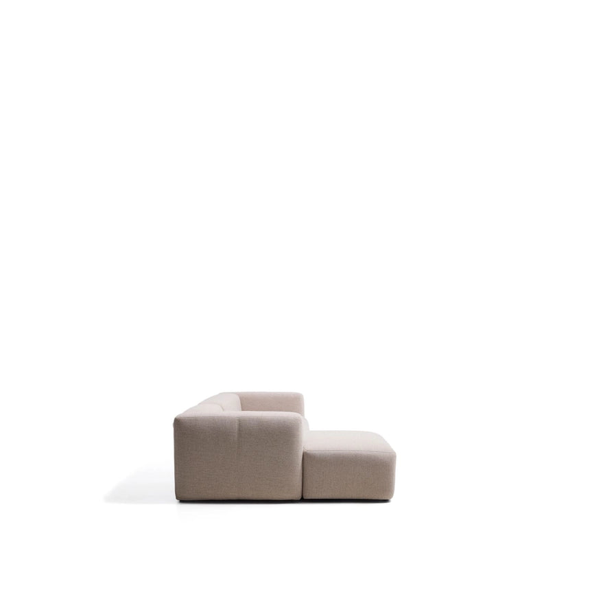 4-Sitzer-Sofa Blok mit Chaiselongue links in beiger Chenille, 330 cm, FSC Mix Credit von Kave Home – Bild 4
