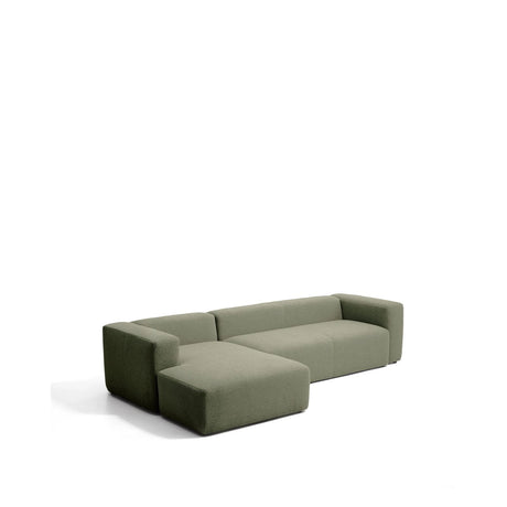 4-Sitzer-Sofa Blok mit Chaiselongue links in moosgrüner Chenille, 330 cm, FSC Mix Credit von Kave Home – Bild 4