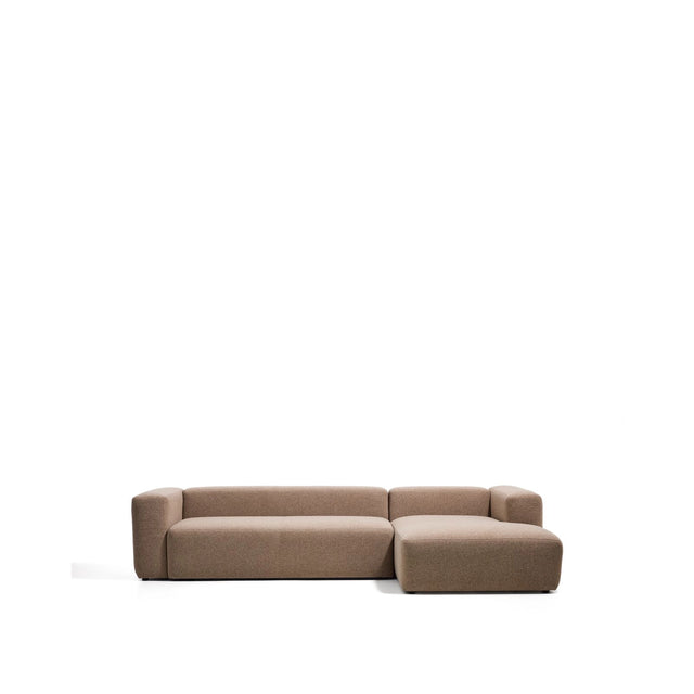 4-Sitzer-Sofa Blok mit Chaiselongue rechts in Chenille, 330 cm, FSC Mix Credit von Kave Home – Bild 1
