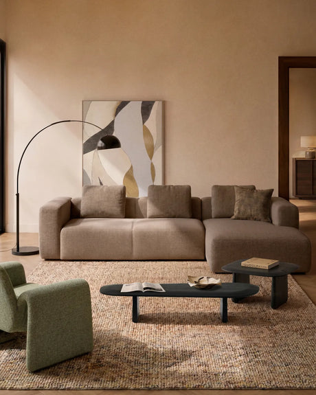 4-Sitzer-Sofa Blok mit Chaiselongue rechts in Chenille, 330 cm, FSC Mix Credit von Kave Home – Bild 2