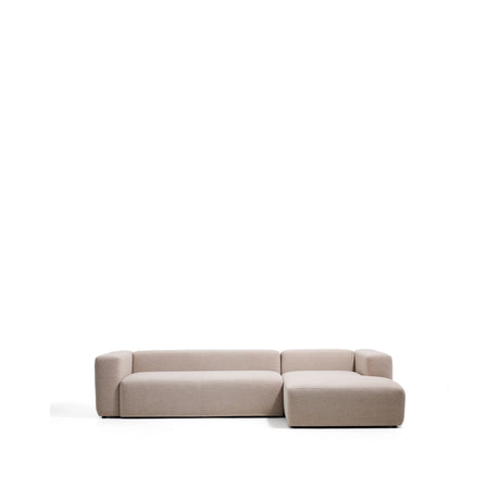 4-Sitzer-Sofa Blok mit Chaiselongue rechts in beiger Chenille, 330 cm, FSC Mix Credit von Kave Home – Bild 1