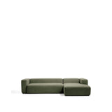 4-Sitzer-Sofa Blok mit Chaiselongue rechts in moosgrüner Chenille, 330 cm, FSC Mix Credit von Kave Home – Bild 1