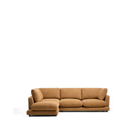 4-Sitzer-Sofa Gala aus Microbouclé mit Chaiselongue links in Senfgelb, FSC Mix Credit, 300 cm von Kave Home – Bild 1