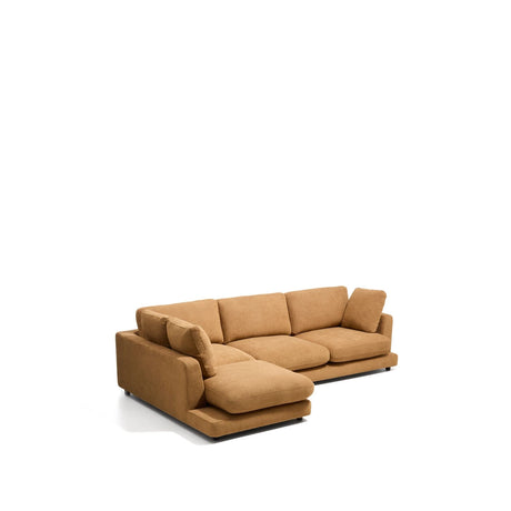 4-Sitzer-Sofa Gala aus Microbouclé mit Chaiselongue links in Senfgelb, FSC Mix Credit, 300 cm von Kave Home – Bild 3