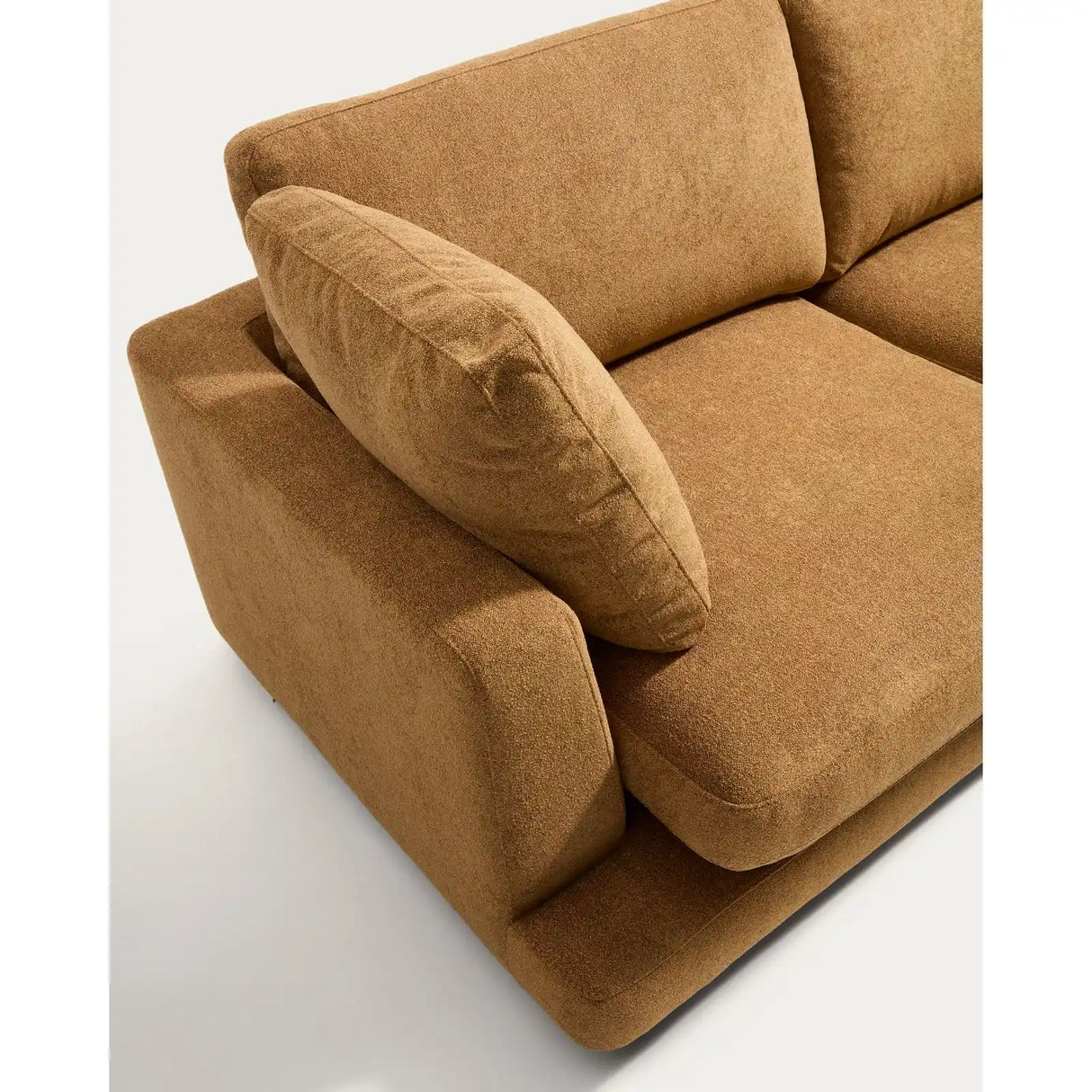 4-Sitzer-Sofa Gala aus Microbouclé mit Chaiselongue rechts in Senfgelb, FSC Mix Credit, 300 cm von Kave Home – Bild 6