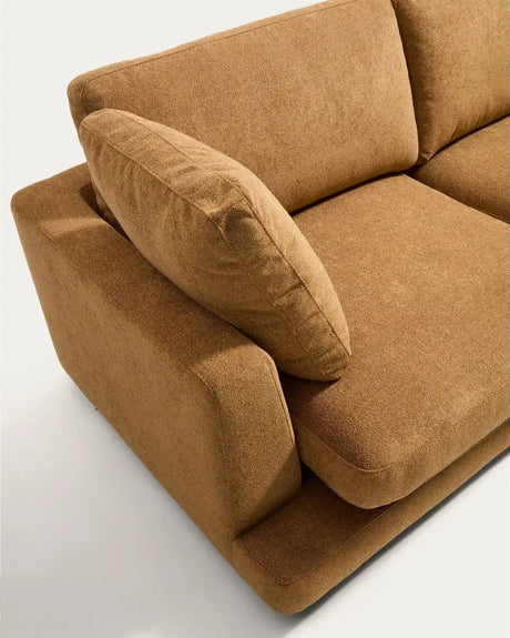 4-Sitzer-Sofa Gala aus Microbouclé mit Chaiselongue rechts in Senfgelb, FSC Mix Credit, 300 cm von Kave Home – Bild 6