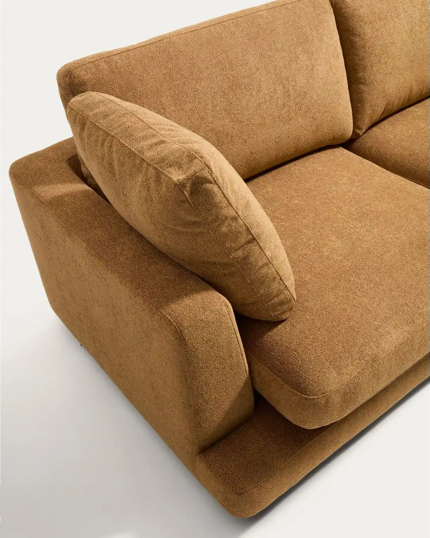 4-Sitzer-Sofa Gala aus Microbouclé mit Chaiselongue rechts in Senfgelb, FSC Mix Credit, 300 cm von Kave Home – Bild 6