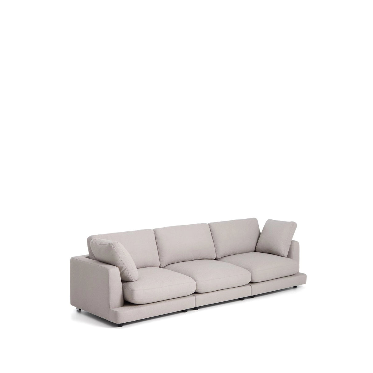 4-Sitzer-Sofa Gala aus grauem Micro-Bouclé FSC Mix Credit 300 cm von Kave Home – Produktbild 5