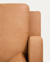 4-Sitzer-Sofa Gala mit Chaiselongue links in braunem Leder, 300 cm von Kave Home – Produktbild 7