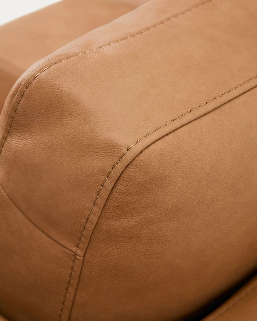 4-Sitzer-Sofa Gala mit Chaiselongue links in braunem Leder, 300 cm von Kave Home – Produktbild 9