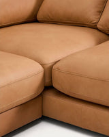4-Sitzer-Sofa Gala mit Chaiselongue rechts in braunem Leder, 300 cm von Kave Home – Produktbild 8