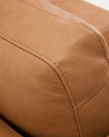 4-Sitzer-Sofa Gala mit Chaiselongue rechts in braunem Leder, 300 cm von Kave Home – Produktbild 9