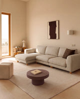 4-Sitzer Sofa Vera mit Chaiselongue links in Beige mit Beinen aus massivem Eschenholz mit natürlichem Finish, 322 cm, FSC Mix Credit von Kave Home – Bild 2