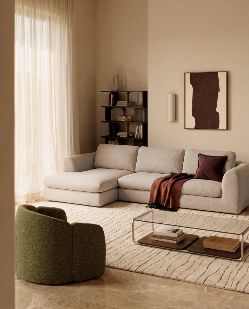 4-Sitzer Sofa Vera mit Chaiselongue rechts in Beige, 322 cm, FSC Mix Credit von Kave Home – Bild 2