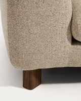 4-Sitzer Sofa Vera mit Chaiselongue rechts in Beige mit Beinen aus massivem Eschenholz mit Nussbaum-Finish, 322 cm, FSC Mix Credit von Kave Home – Bild 6
