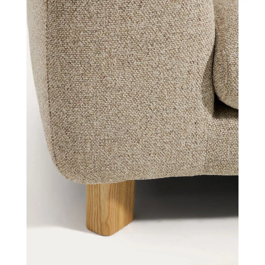 4-Sitzer Sofa Vera mit Chaiselongue rechts in Beige mit Beinen aus massivem Eschenholz mit natürlichem Finish, 322 cm, FSC Mix Credit von Kave Home – Bild 6