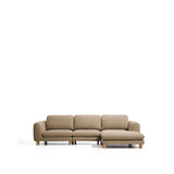 4-Sitzer Sofa Vera mit Chaiselongue rechts mit Beinen aus massivem Eschenholz mit natürlichem Finish, 322 cm, FSC Mix Credit von Kave Home – Bild 1