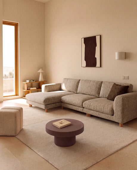 4-Sitzer Sofa Vera mit Chaiselongue rechts mit Beinen aus massivem Eschenholz mit natürlichem Finish, 322 cm, FSC Mix Credit von Kave Home – Bild 2