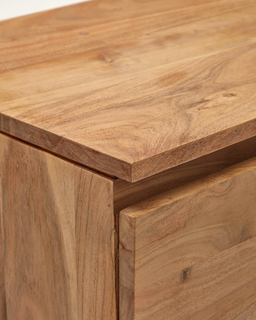 4-türiges Sideboard Uxue aus massivem Akazienholz mit gebleichtem Finish 200 x 88 cm von Kave Home – Produktbild 10