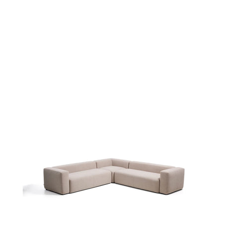 5-Sitzer-Ecksofa Blok in beiger Chenille, 320 x 320 cm, FSC Mix Credit von Kave Home – Bild 3