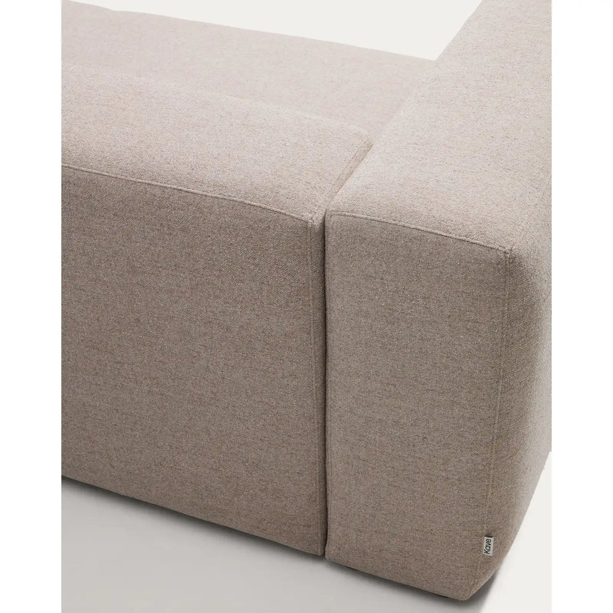 5-Sitzer-Ecksofa Blok in beiger Chenille, 320 x 320 cm, FSC Mix Credit von Kave Home – Bild 7