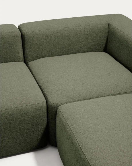 5-Sitzer-Ecksofa Blok in moosgrüner Chenille, 320 x 290 cm / 290 x 320 cm, FSC Mix Credit von Kave Home – Bild 7