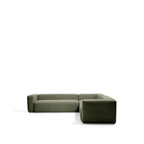 5-Sitzer-Ecksofa Blok in moosgrüner Chenille, 320 x 320 cm, FSC Mix Credit von Kave Home – Bild 1