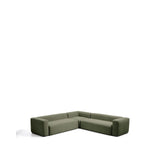 5-Sitzer-Ecksofa Blok in moosgrüner Chenille, 320 x 320 cm, FSC Mix Credit von Kave Home – Bild 3