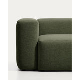 5-Sitzer-Ecksofa Blok in moosgrüner Chenille, 320 x 320 cm, FSC Mix Credit von Kave Home – Bild 5