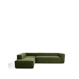 5-Sitzer-Ecksofa Blok mit Randmodul links in Cord oder Chenille, 255 x 320 cm, FSC Mix Credit von Kave Home – Bild 1