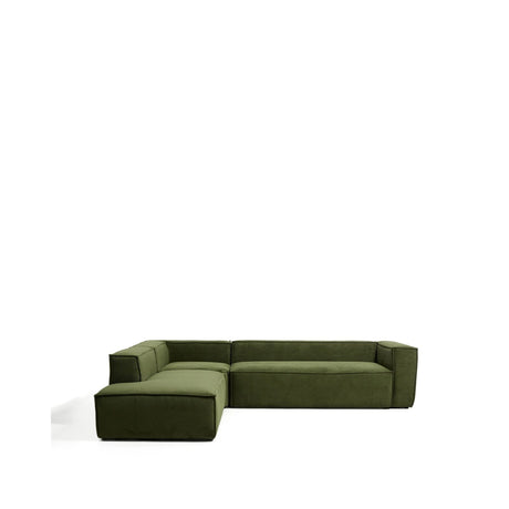 5-Sitzer-Ecksofa Blok mit Randmodul links in Cord oder Chenille, 255 x 320 cm, FSC Mix Credit von Kave Home – Bild 1
