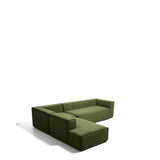 5-Sitzer-Ecksofa Blok mit Randmodul links in Cord oder Chenille, 255 x 320 cm, FSC Mix Credit von Kave Home – Bild 2