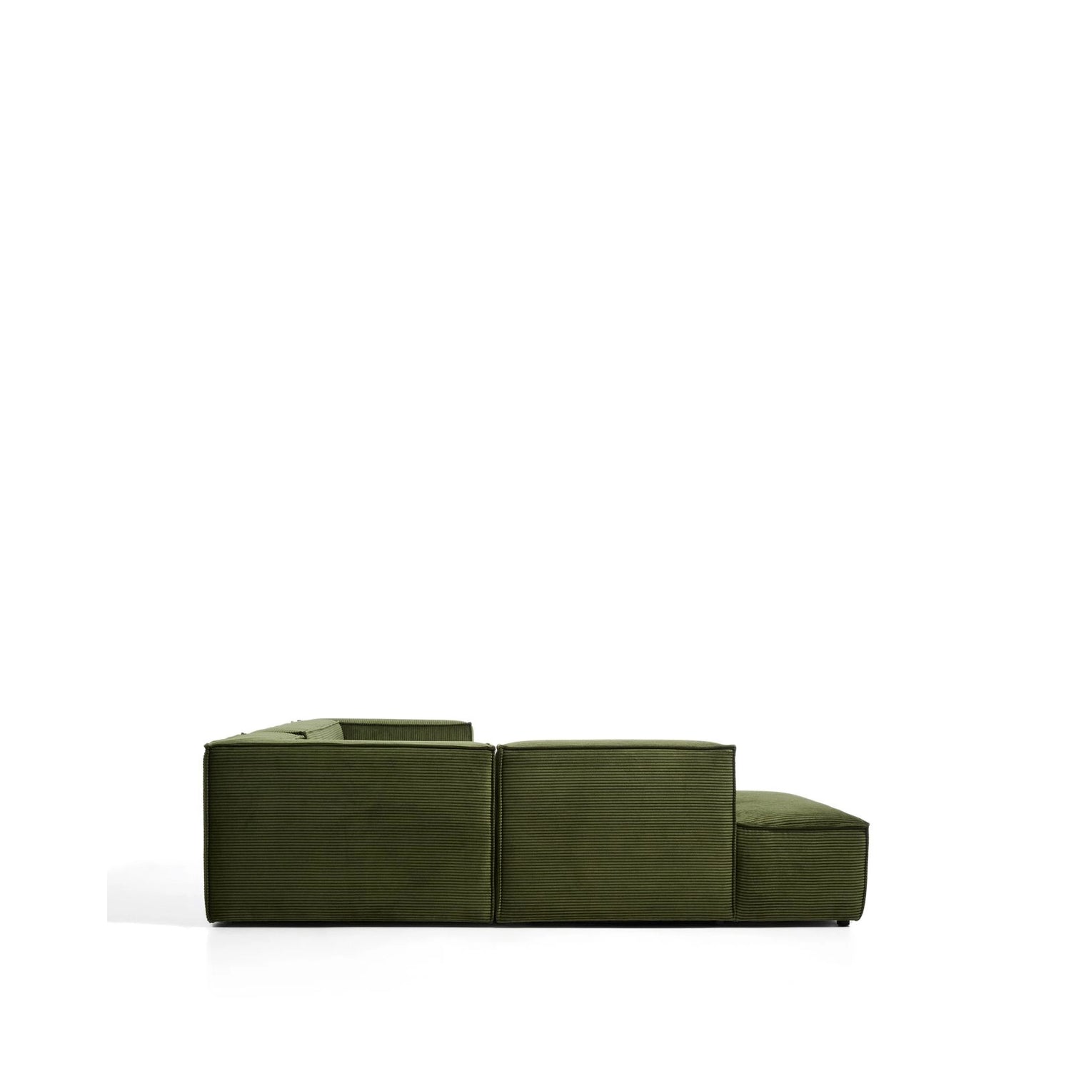 5-Sitzer-Ecksofa Blok mit Randmodul links in Cord oder Chenille, 255 x 320 cm, FSC Mix Credit von Kave Home – Bild 3