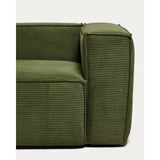 5-Sitzer-Ecksofa Blok mit Randmodul links in Cord oder Chenille, 255 x 320 cm, FSC Mix Credit von Kave Home – Bild 4