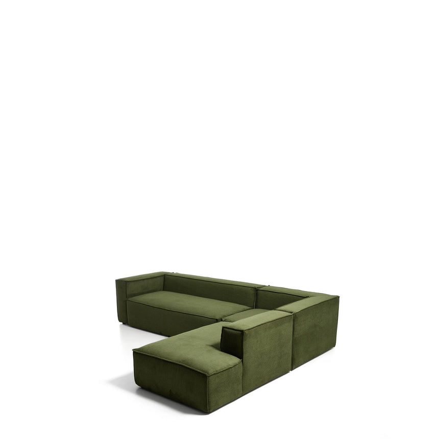 5-Sitzer-Ecksofa Blok mit Randmodul links in Cord oder Chenille, 320 x 255 cm, FSC Mix Credit von Kave Home – Bild 3