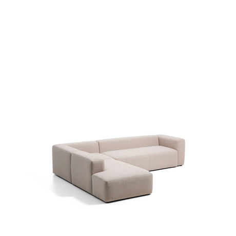 5-Sitzer-Ecksofa Blok mit Randmodul links in beiger Chenille, 255 x 320 cm, FSC Mix Credit von Kave Home – Bild 4