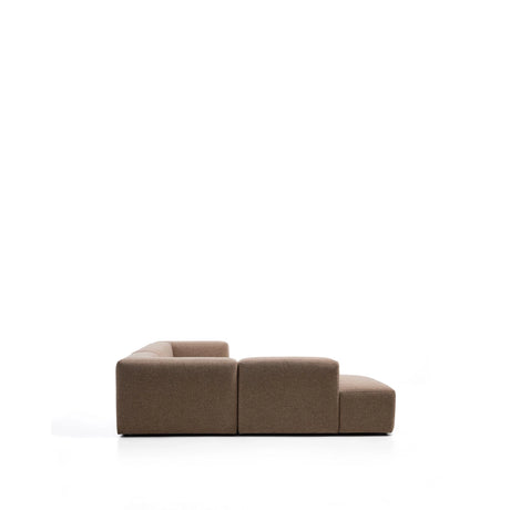 5-Sitzer-Ecksofa Blok mit Randmodul links in brauner Chenille, 255 x 320 cm, FSC Mix Credit von Kave Home – Bild 5