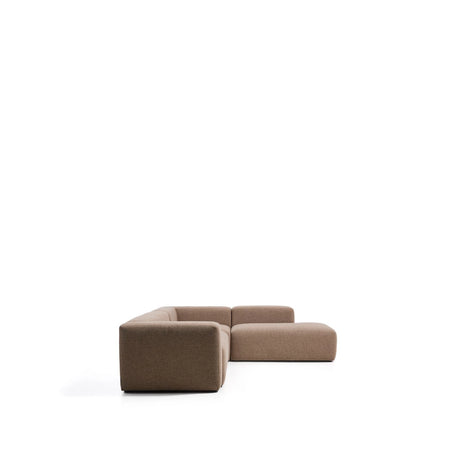 5-Sitzer-Ecksofa Blok mit Randmodul links in brauner Chenille, 320 x 255 cm, FSC Mix Credit von Kave Home – Bild 5