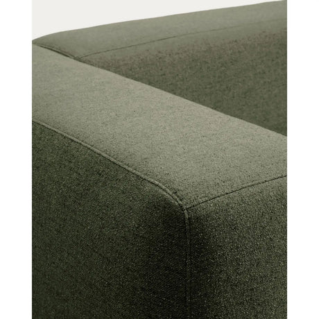 5-Sitzer-Ecksofa Blok mit Randmodul links in moosgrüner Chenille, 320 x 255 cm, FSC Mix Credit von Kave Home – Bild 9