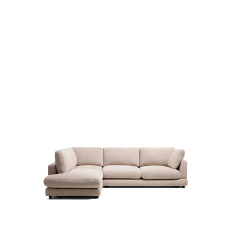 5-Sitzer-Ecksofa Gala mit Randmodul links aus Microbouclé oder Chenille, FSC Mix Credit, 225 x 300 cm von Kave Home – Bild 1