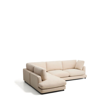 5-Sitzer-Ecksofa Gala mit Randmodul links aus beiger Chenille, FSC Mix Credit, 225 x 300 cm von Kave Home – Bild 3