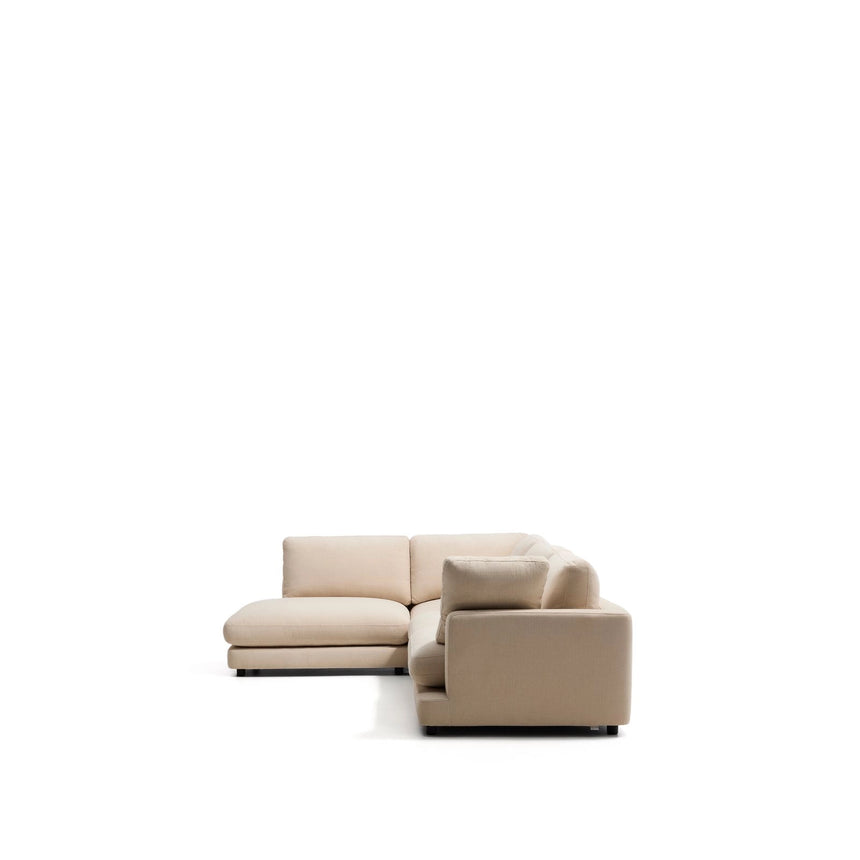 5-Sitzer-Ecksofa Gala mit Randmodul links aus beiger Chenille, FSC Mix Credit, 225 x 300 cm von Kave Home – Bild 4