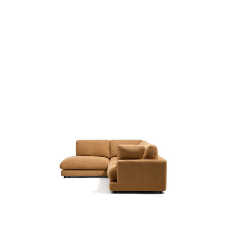 5-Sitzer-Ecksofa Gala mit Randmodul links aus senfgelbem Microbouclé, FSC Mix Credit, 225 x 300 cm von Kave Home – Bild 4