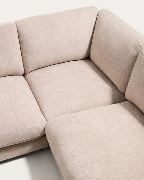 5-Sitzer-Ecksofa Gala mit Randmodul rechts aus Microbouclé oder Chenille, FSC Mix Credit, 300 x 225 cm von Kave Home – Bild 6
