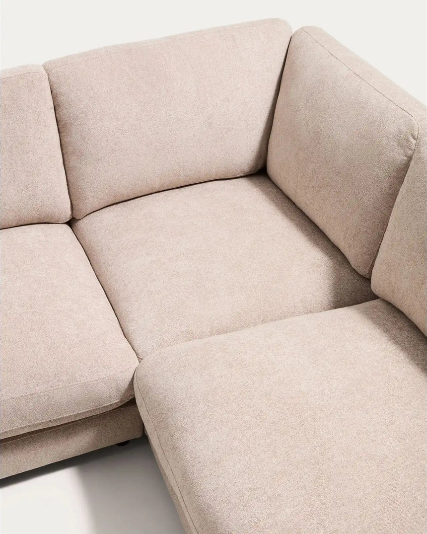 5-Sitzer-Ecksofa Gala mit Randmodul rechts aus Microbouclé oder Chenille, FSC Mix Credit, 300 x 225 cm von Kave Home – Bild 6