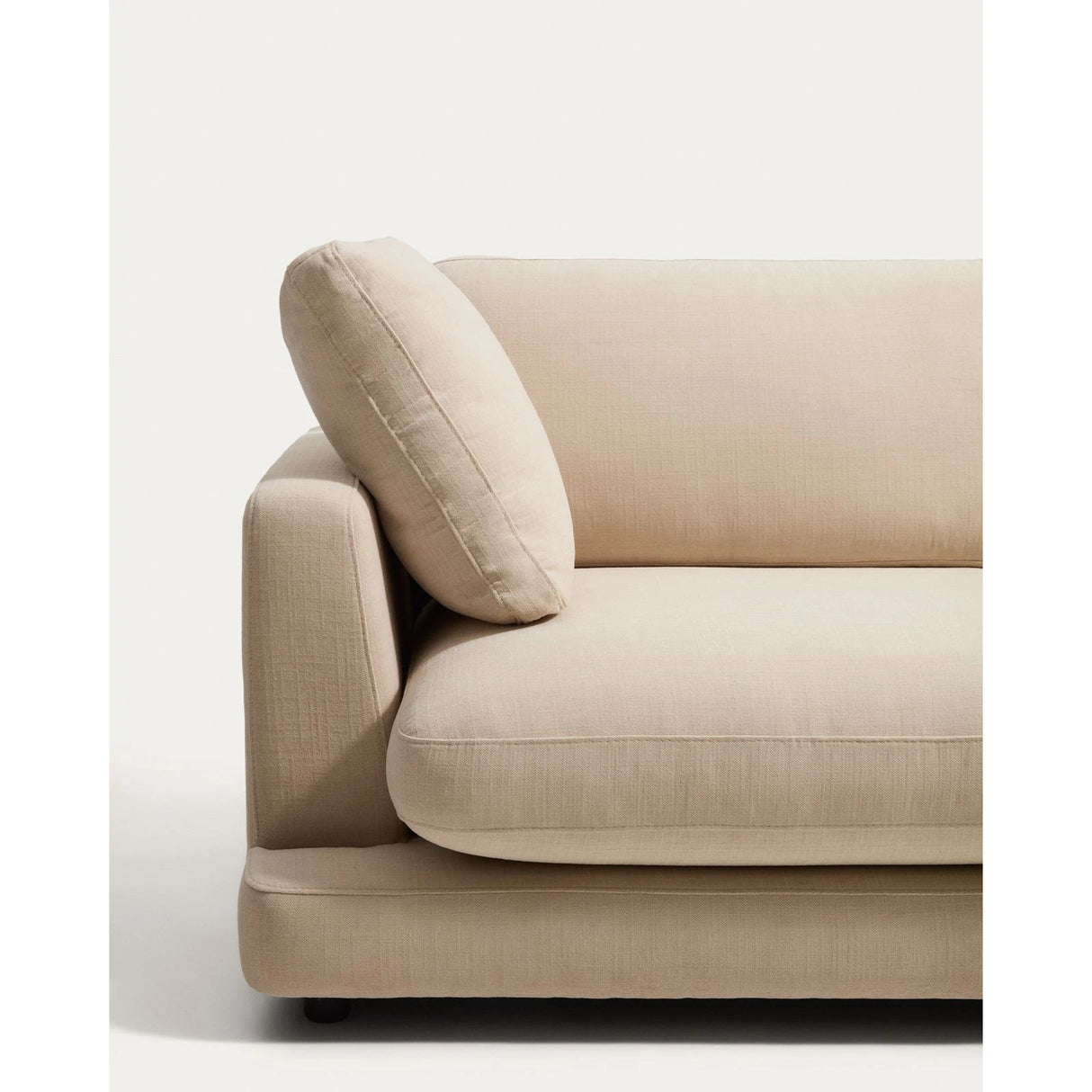 5-Sitzer-Ecksofa Gala mit Randmodul rechts aus beiger Chenille, FSC Mix Credit, 300 x 225 cm von Kave Home – Bild 7