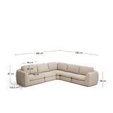 5-Sitzer Ecksofa Vera in Beige, 330 x 330 cm, FSC Mix Credit von Kave Home – Bild 3
